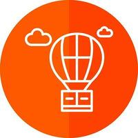 Hot air balloon Vector Icon Design