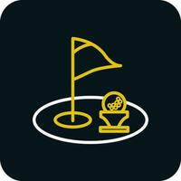 Golf hole Vector Icon Design