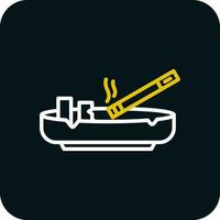 Ashtray Vector Icon Design