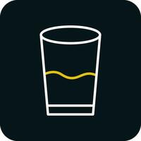 Glass of water Vector Icon Design