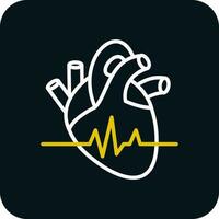 diseño de icono de vector de frecuencia cardíaca