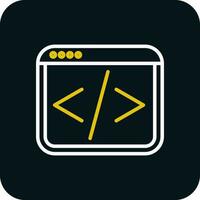 Web coding Vector Icon Design