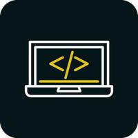 code programming Vector Icon Design