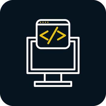 diseño de icono de vector de programación web
