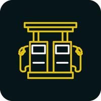 Gas station Vector Icon Design