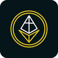 ethereum vector icono diseño