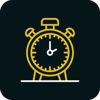 diseño de icono de vector de reloj de alarma