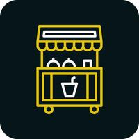 Food stand Vector Icon Design