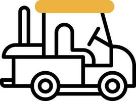 Golf cart Vector Icon Design