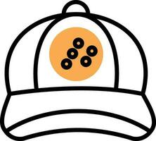 Baseball cap Vector Icon Design