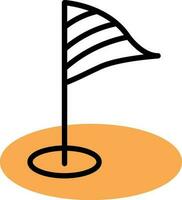 diseño de icono de vector de golf