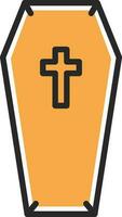 Coffin Vector Icon Design