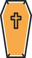 Coffin Vector Icon Design