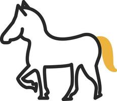 diseño de icono de vector de caballo