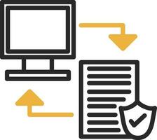 Data transfer Vector Icon Design