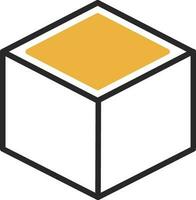 diseño de icono de vector de cubo