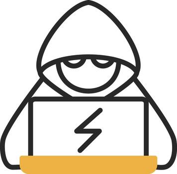 diseño de icono de vector de hacker