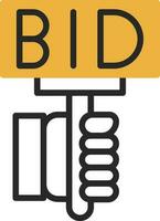 Bid Vector Icon Design