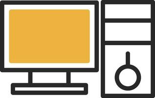 Desktop computer Vector Icon Design