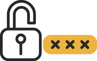 Password Vector Icon Design