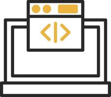 Web coding Vector Icon Design