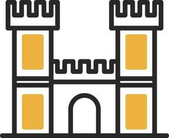 diseño de icono de vector de castillo