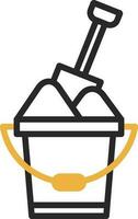 Sand bucket Vector Icon Design