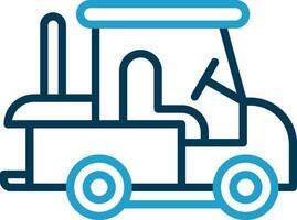 Golf cart Vector Icon Design