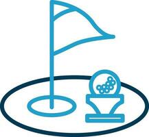 golf agujero vector icono diseño