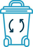 Recycle Bin Vector Icon Design