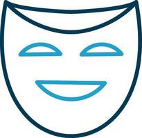 Theater masks Vector Icon Design
