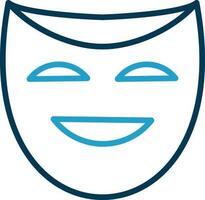 Theater masks Vector Icon Design