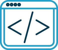 Web coding Vector Icon Design