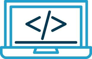 code programming Vector Icon Design
