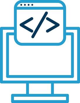 diseño de icono de vector de programación web