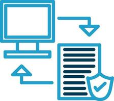 Data transfer Vector Icon Design