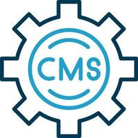 cms vector icono diseño