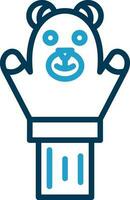 Hand puppet Vector Icon Design