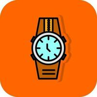 diseño de icono de vector de reloj de pulsera