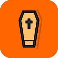 Coffin Vector Icon Design