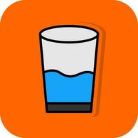 Glass of water Vector Icon Design