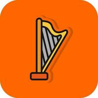 Harp Vector Icon Design