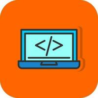 code programming Vector Icon Design