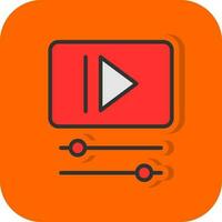 diseño de icono de vector de vídeo