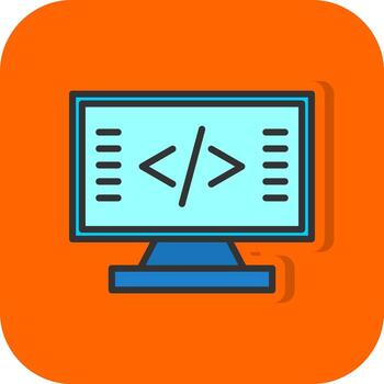 Coding Vector Icon Design