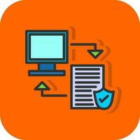 Data transfer Vector Icon Design