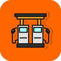 Gas station Vector Icon Design