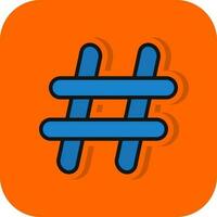 Hash tag Vector Icon Design