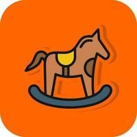 caballo juguete vector icono diseño