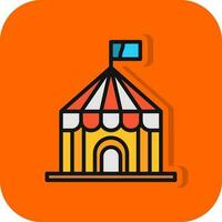 Circus tent Vector Icon Design